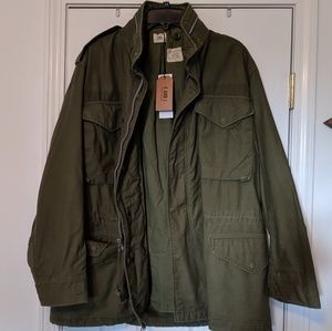 Elizabeth and James Vintage Military Jacket Olive